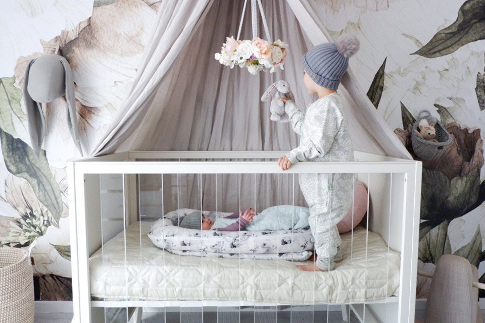 Flower Mobile in Pinks & Whites