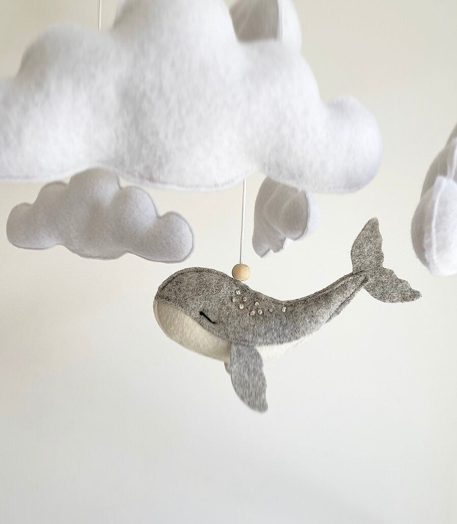 Whale & Cloud Mobile