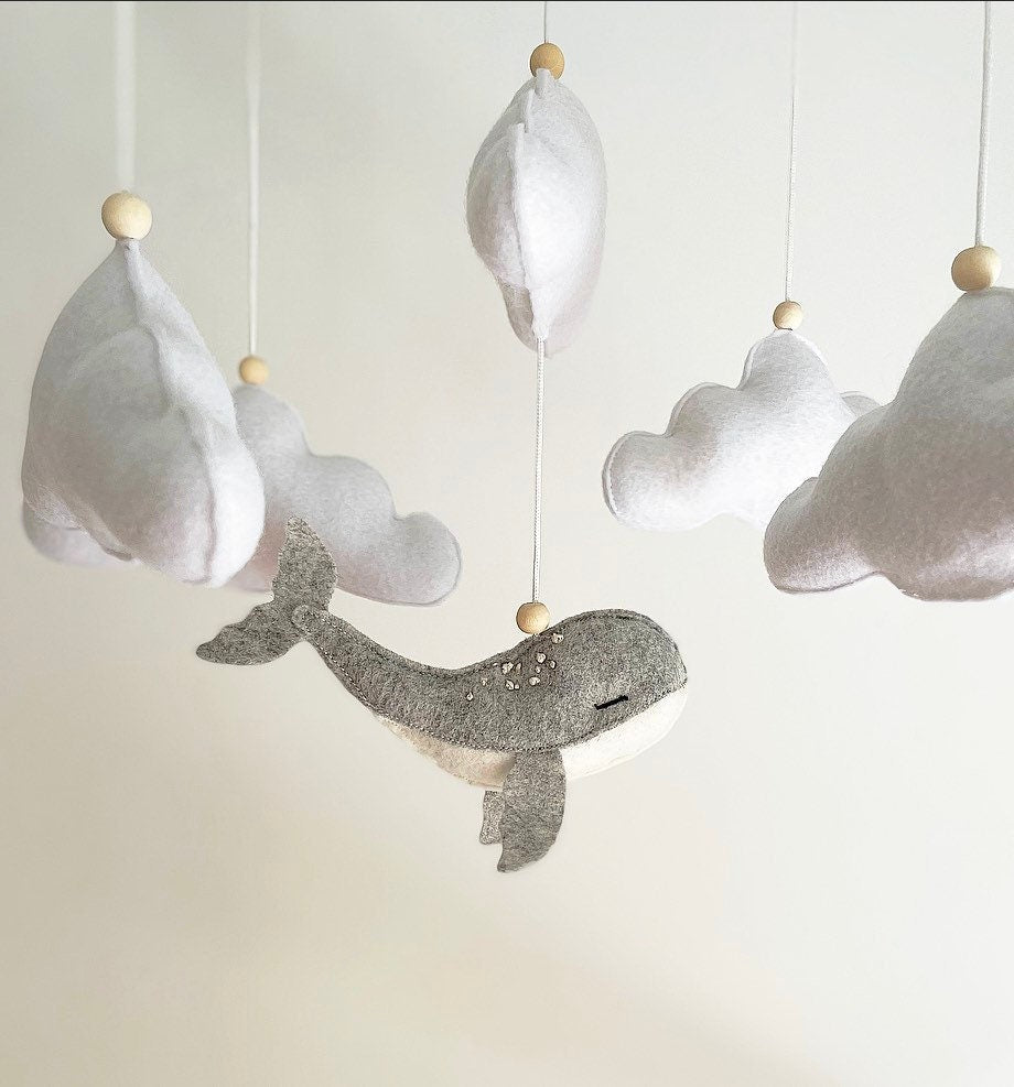 Whale & Cloud Mobile