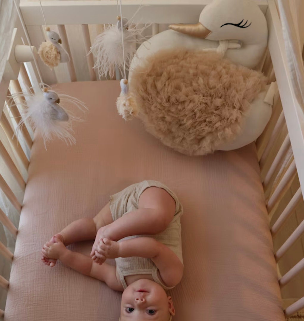 Champagne & White Swan Mobile