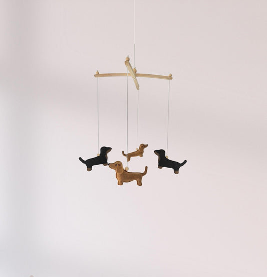 Tan & Black Dachshund Mobile