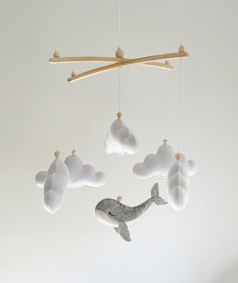 Whale & Cloud Mobile