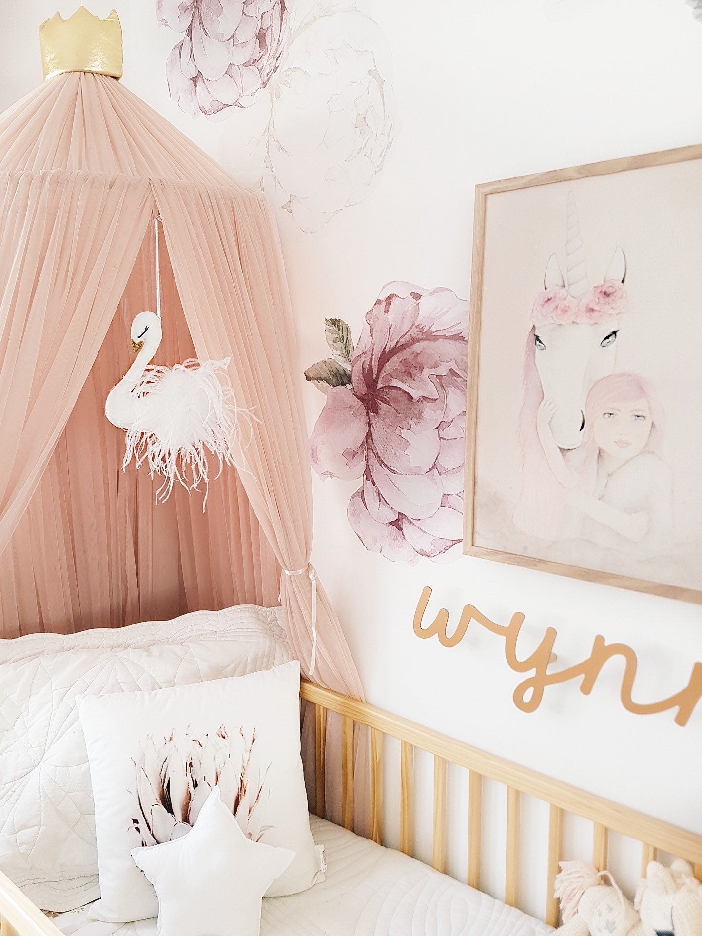 Hanging White Swan Mobile