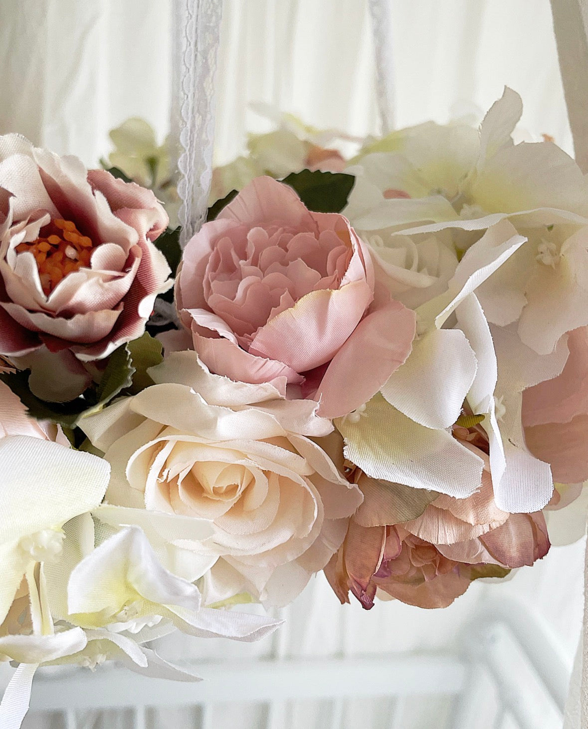 Flower Mobile in Pinks & Whites