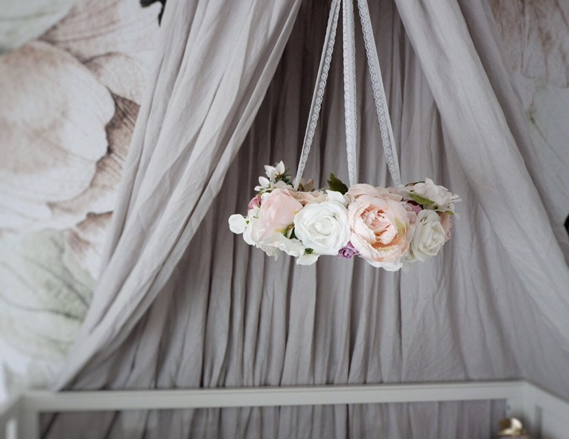 Flower Mobile in Pinks & Whites