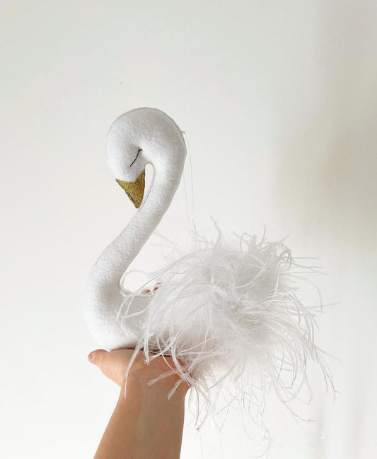 Hanging White Swan Mobile