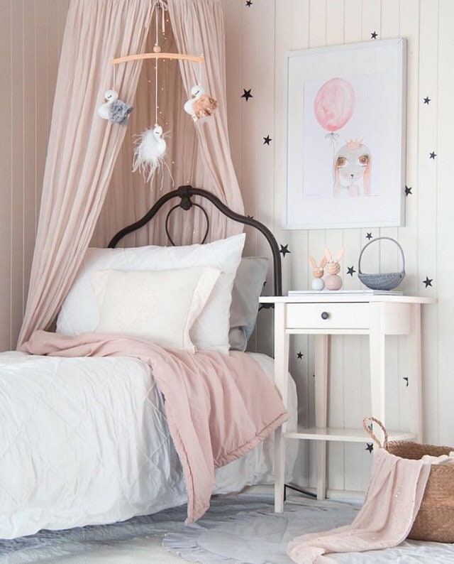 Rose Gold & Grey Swan Mobile